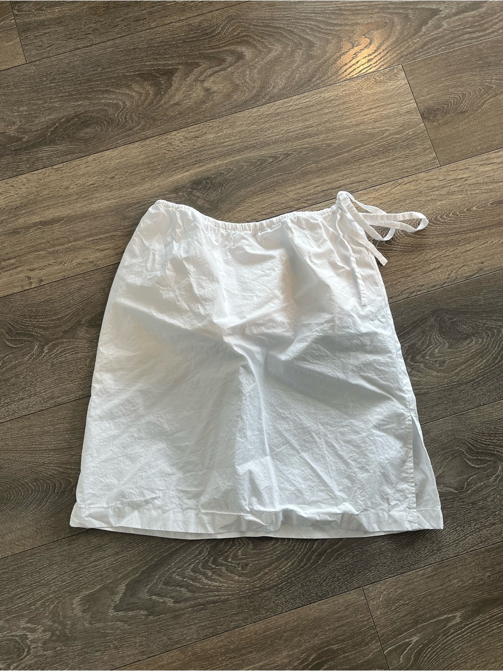 KOTN - Tala Skirt - White Tie Waist 100% Cotton Skirt